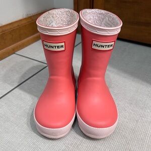 Toddler Hunter Boots Pink Size 6